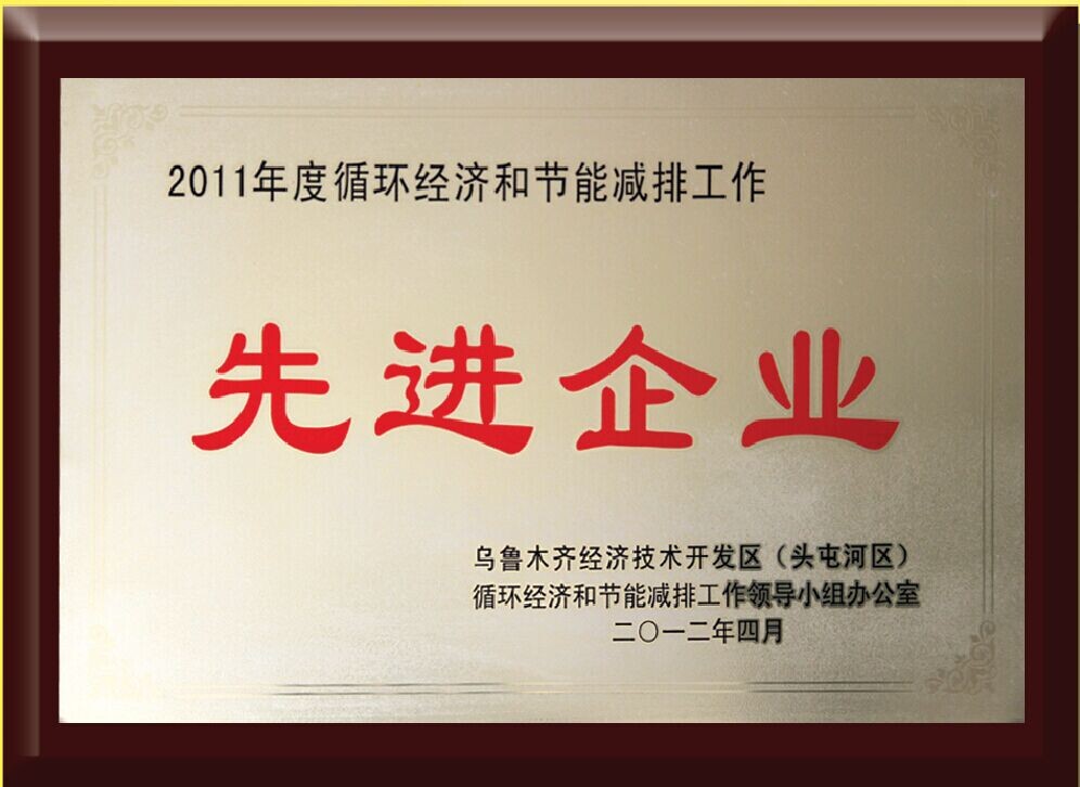 2011年度循环经济和节能减排先进企业